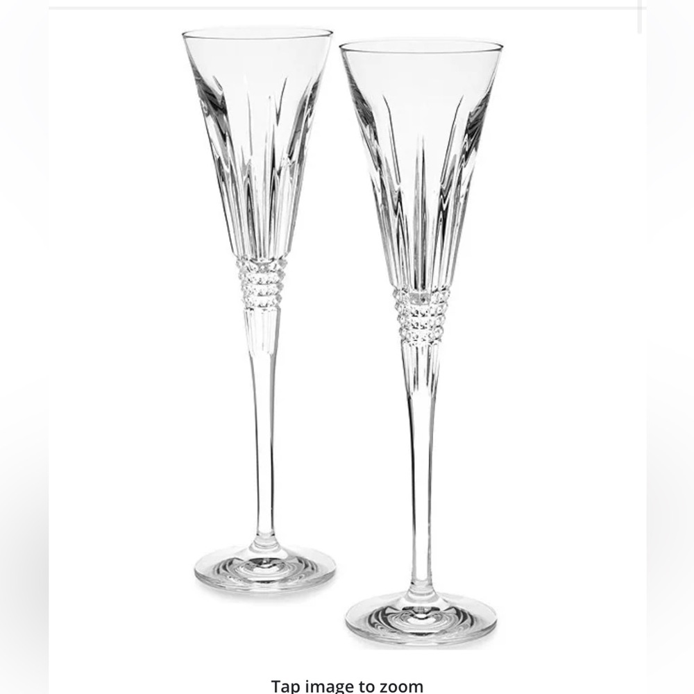 Waterford Crystal Lismore Champagne flutes, set of 2